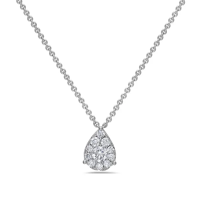 14kw Pave Diamond Pendant