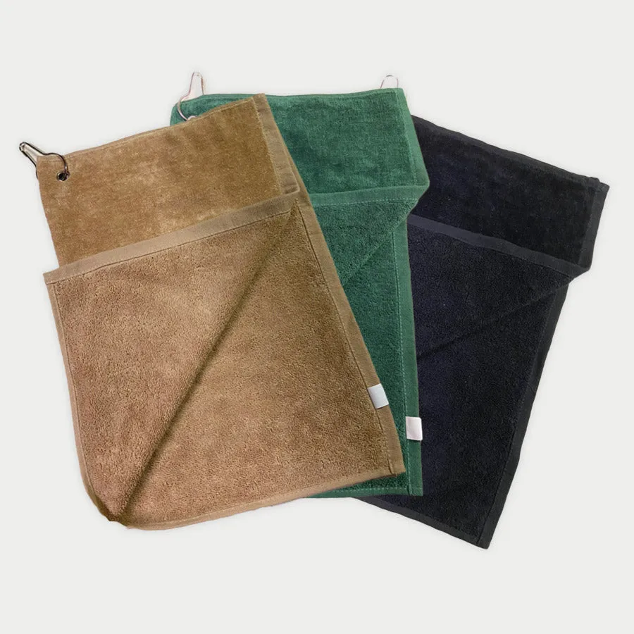 3 Pack Square Cotton Golf Towels 16