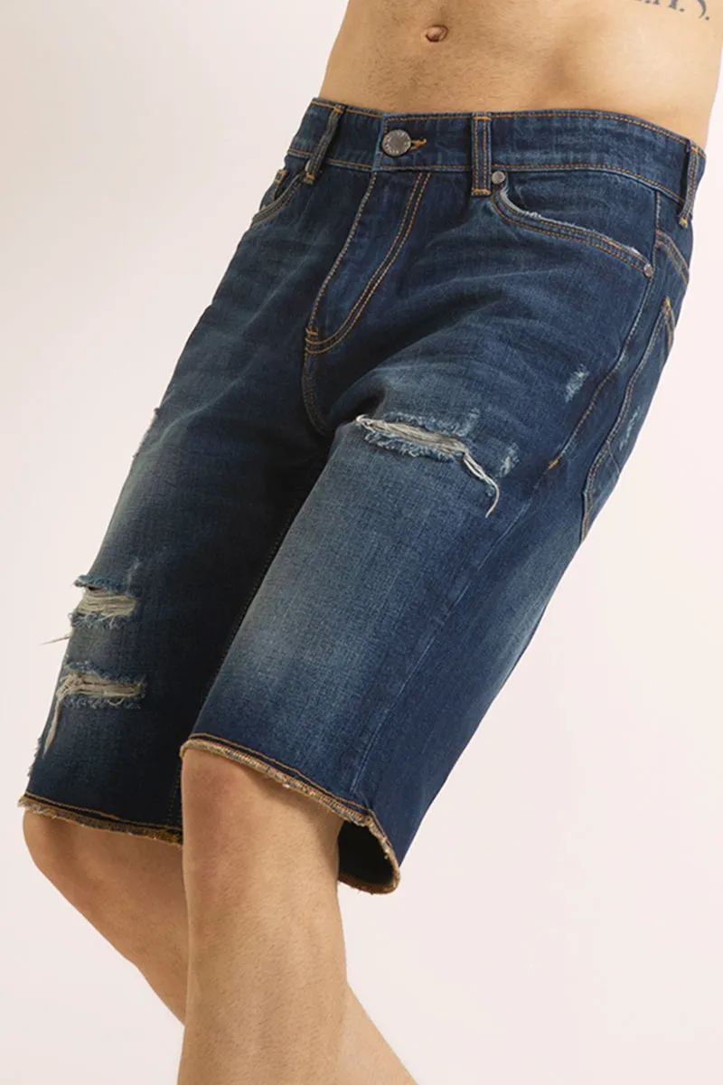 Advent Artic Blue Denim Shorts