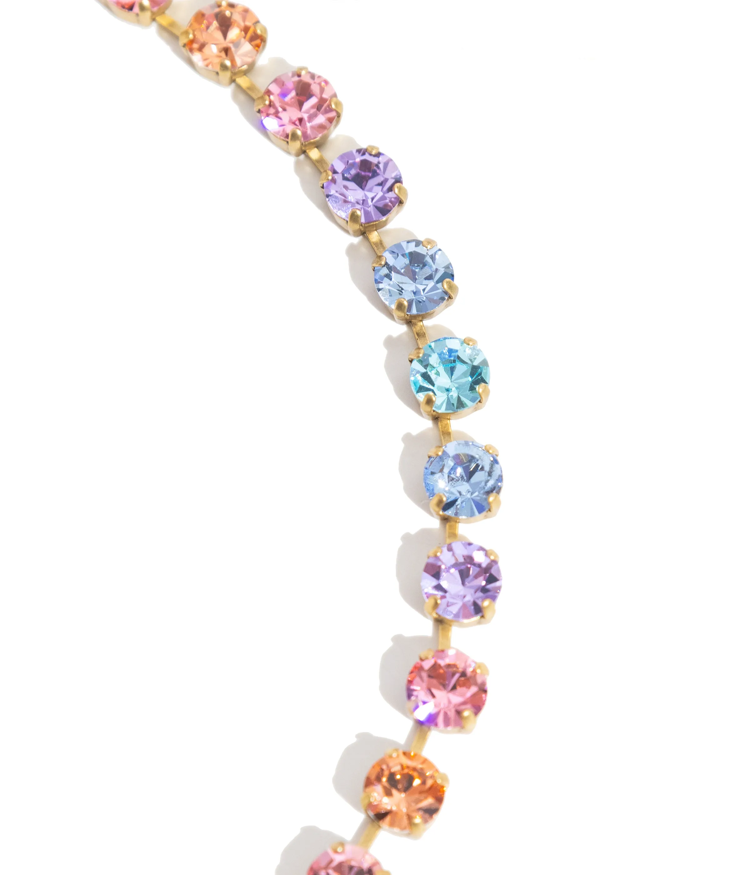 Arista Slider Necklace in Cotton Candy Ombré