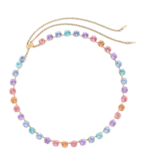 Arista Slider Necklace in Cotton Candy Ombré