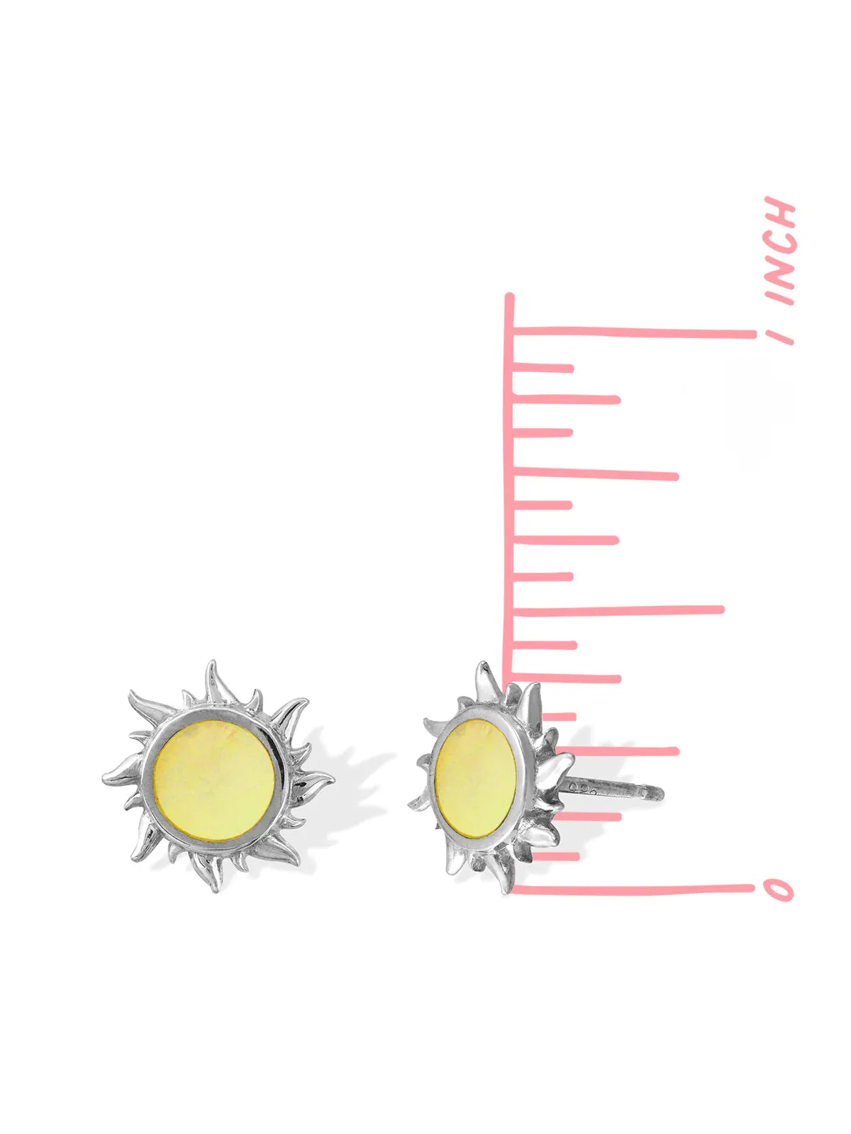 Blazing Sun Shell Inlay Posts by boma