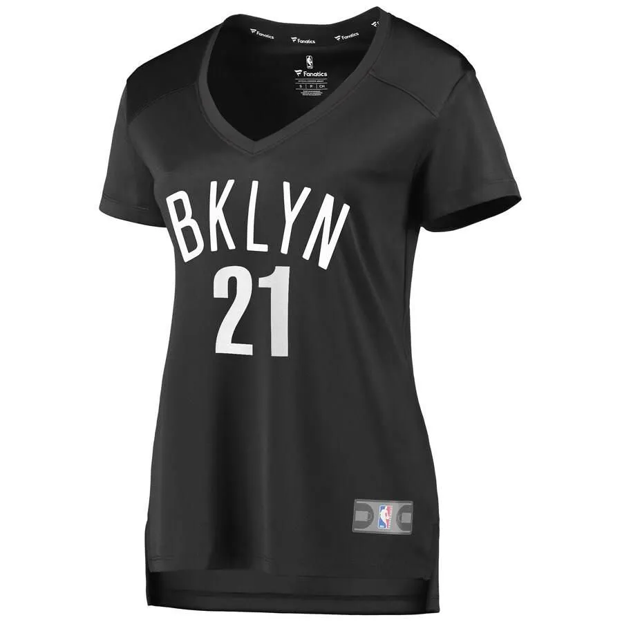 Brooklyn Nets Wilson Chandler Fanatics Branded Replica Fast Break Player Statement Jersey Womens - Dark Grey | Ireland U5668B6