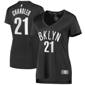 Brooklyn Nets Wilson Chandler Fanatics Branded Replica Fast Break Player Statement Jersey Womens - Dark Grey | Ireland U5668B6