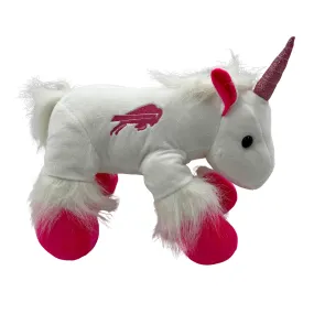 Buffalo Bills White & Pink Unicorn Stuffed Animal