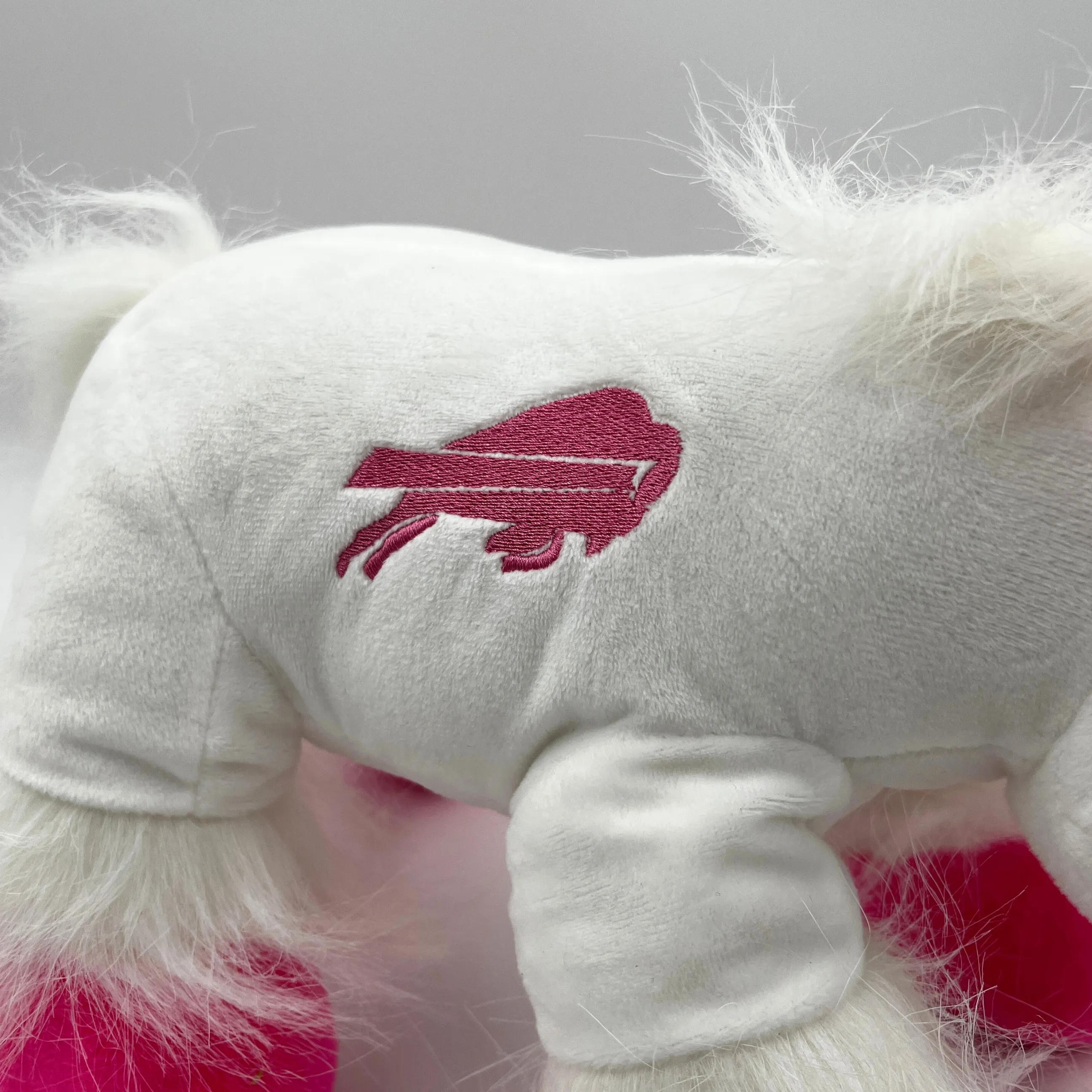 Buffalo Bills White & Pink Unicorn Stuffed Animal