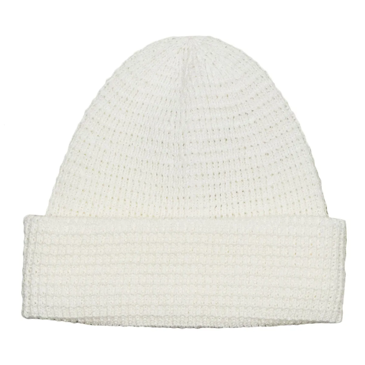 cableami - Linen-liked Finished Cotton Beanie - White