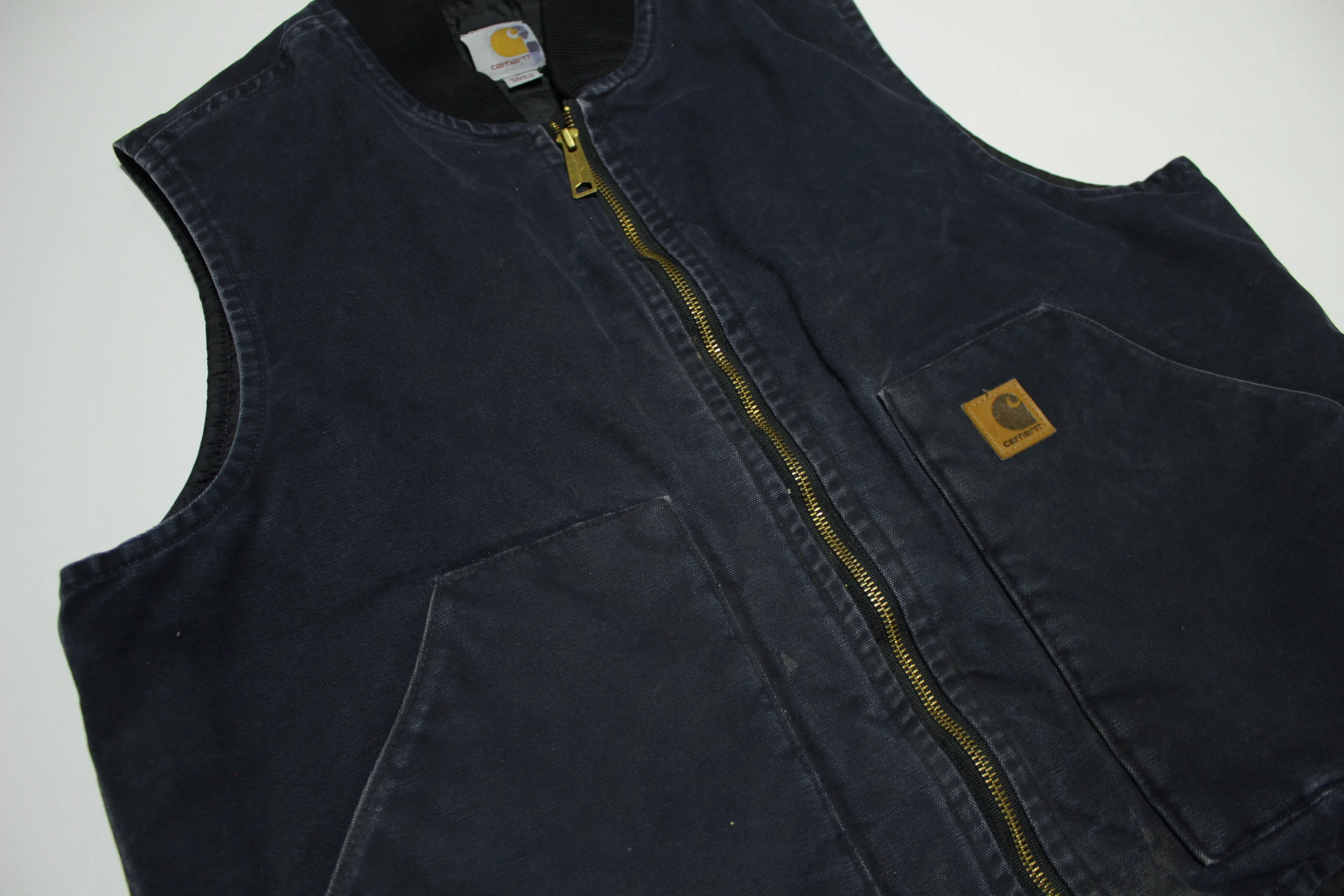 Carhartt V02 MDT Traditional Duck Arctic Quilt Lined Barn Chore Coat Work Vest Jacket