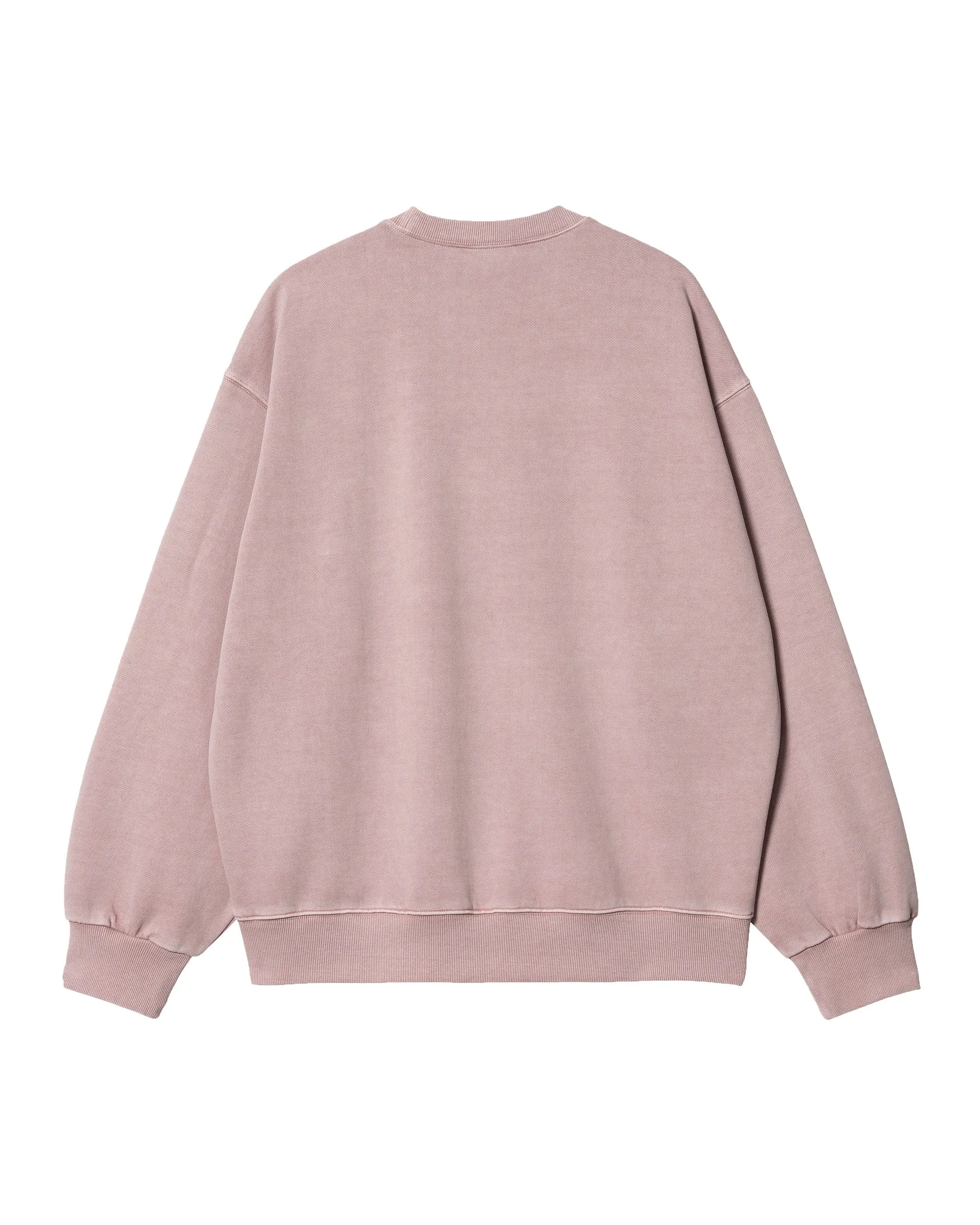 Carhartt Wip Vista Sweat Glassy Pink Garment Dyed