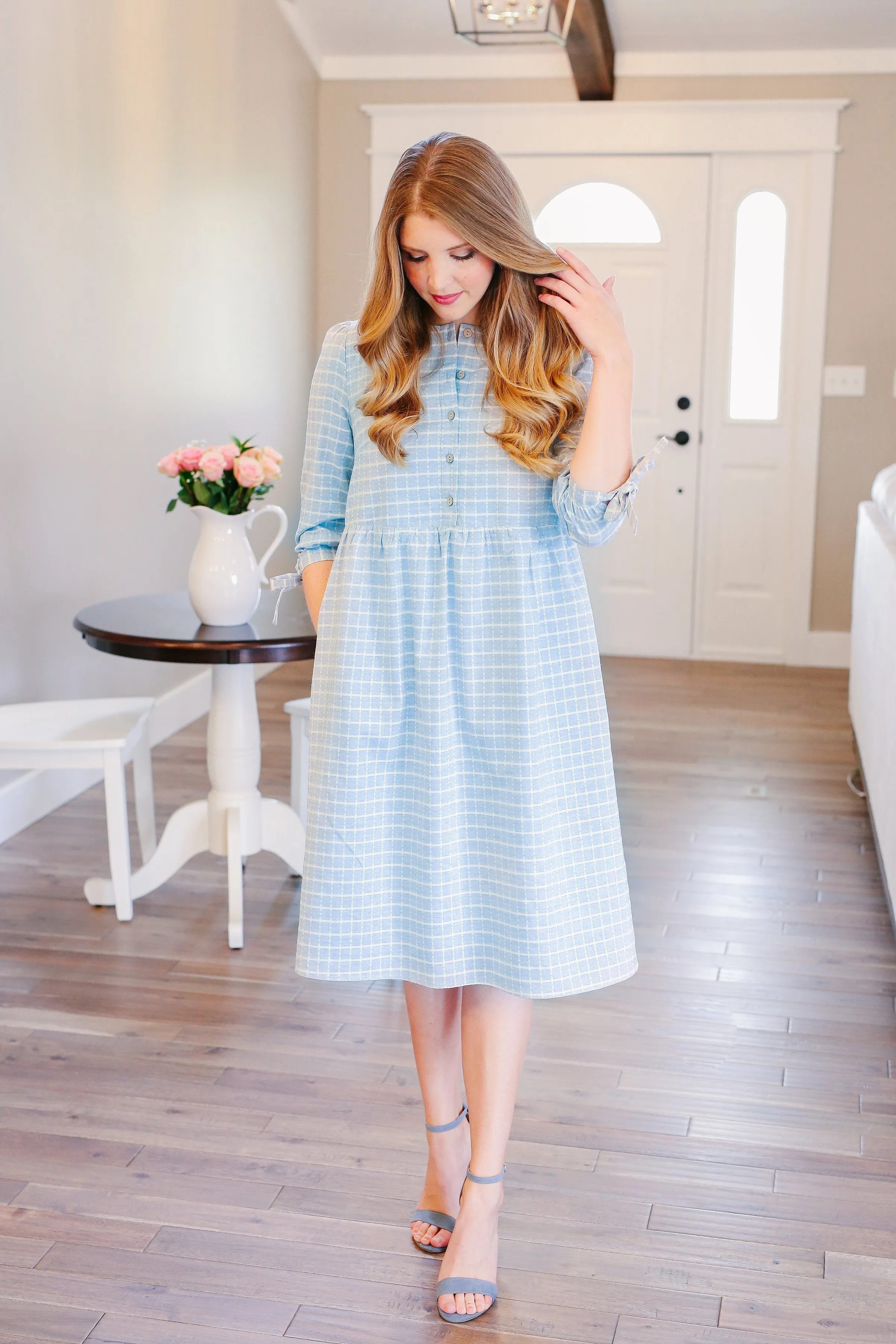 Color Me Blue Midi Dress