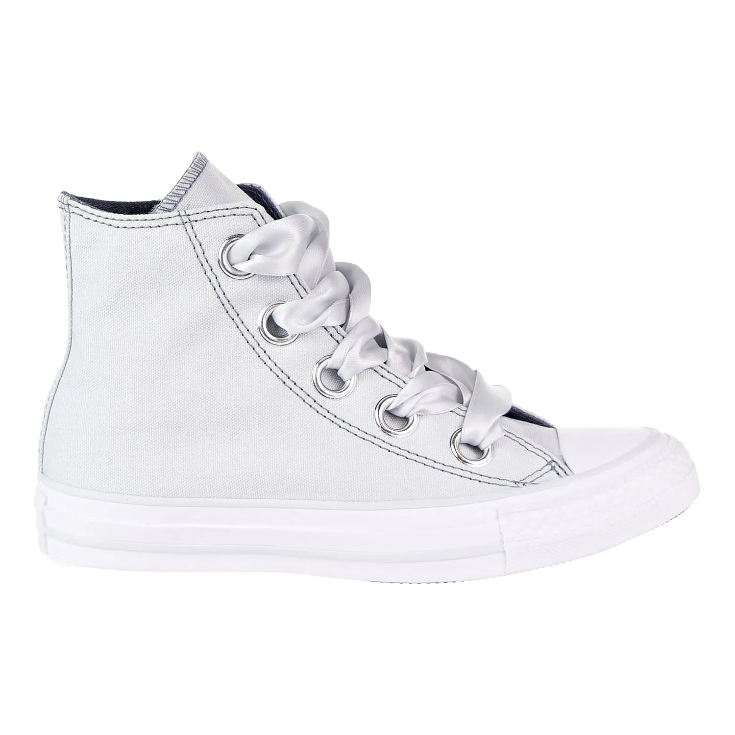 Converse Big Eyelets Hi Women's Shoes Pure Platinum/Light Carbon