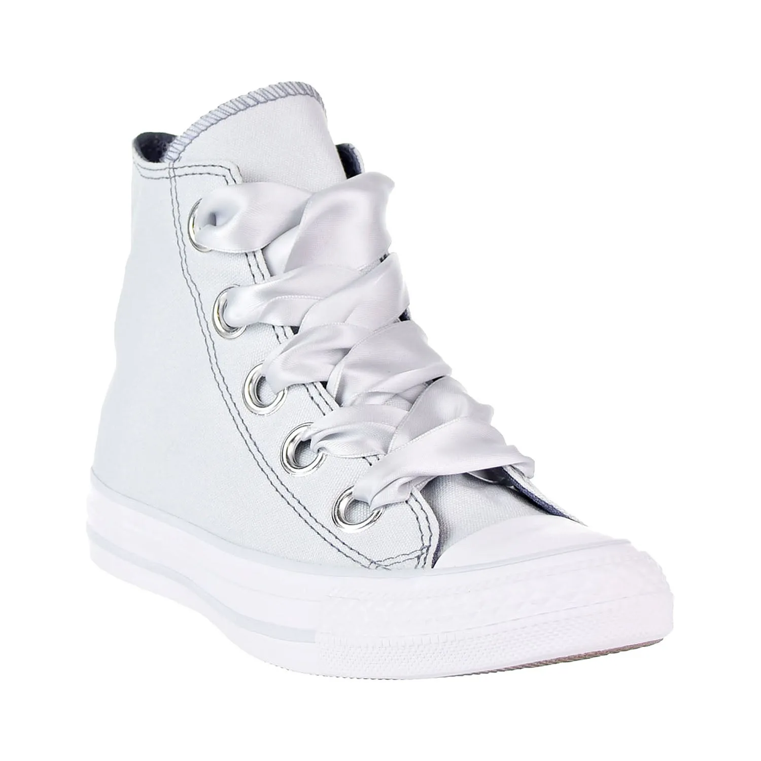 Converse Big Eyelets Hi Women's Shoes Pure Platinum/Light Carbon