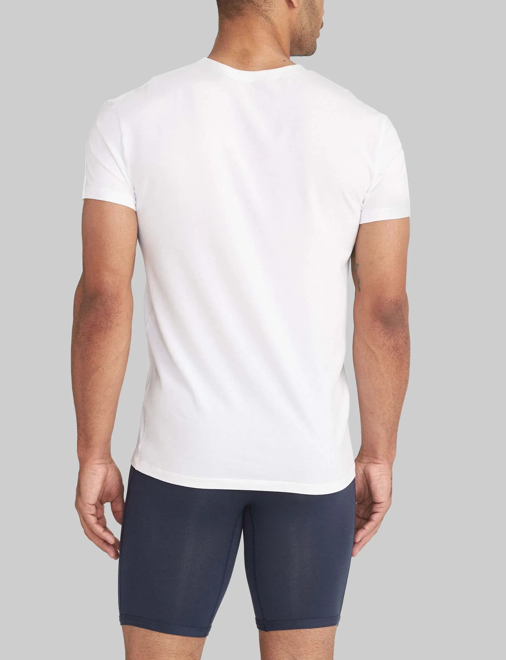 Cool Cotton High V-Neck Modern Fit Undershirt (3-Pack)