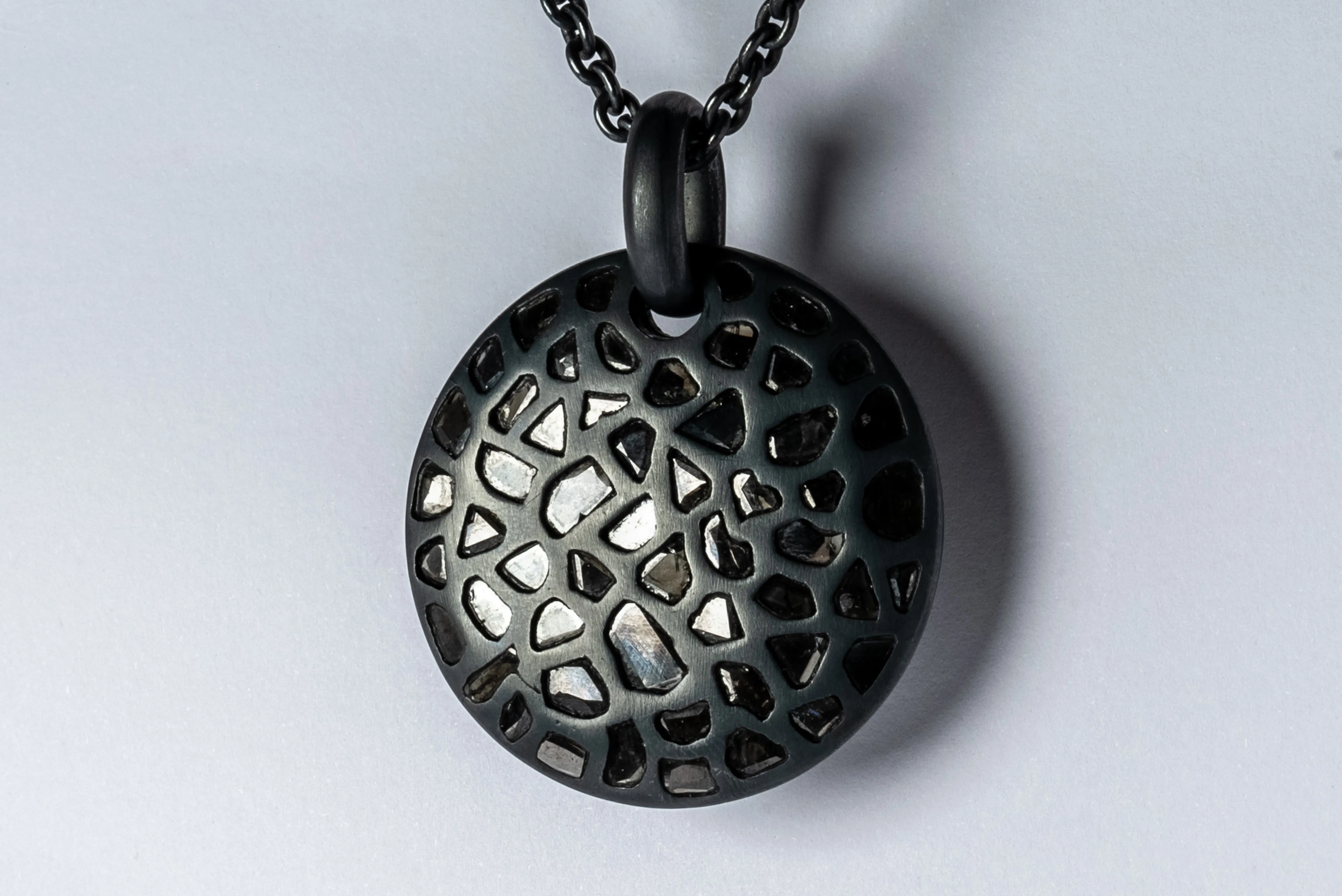 Disk Necklace (40mm, Mega Pavé, KA DIA)