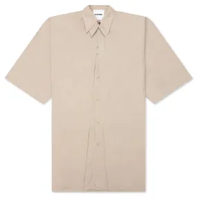 Double Layer Cotton Poplin Shirt - Powder Green