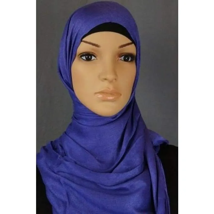 Electric Blue Fringe Hijab