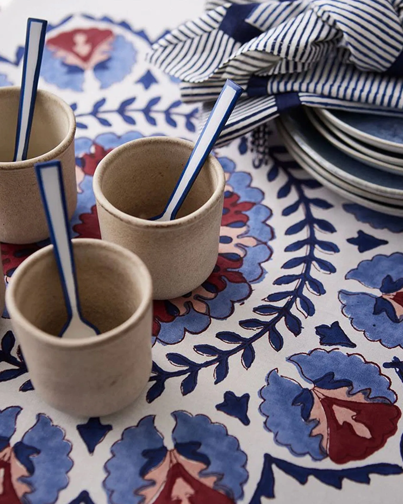 Enamel Set of Spoons