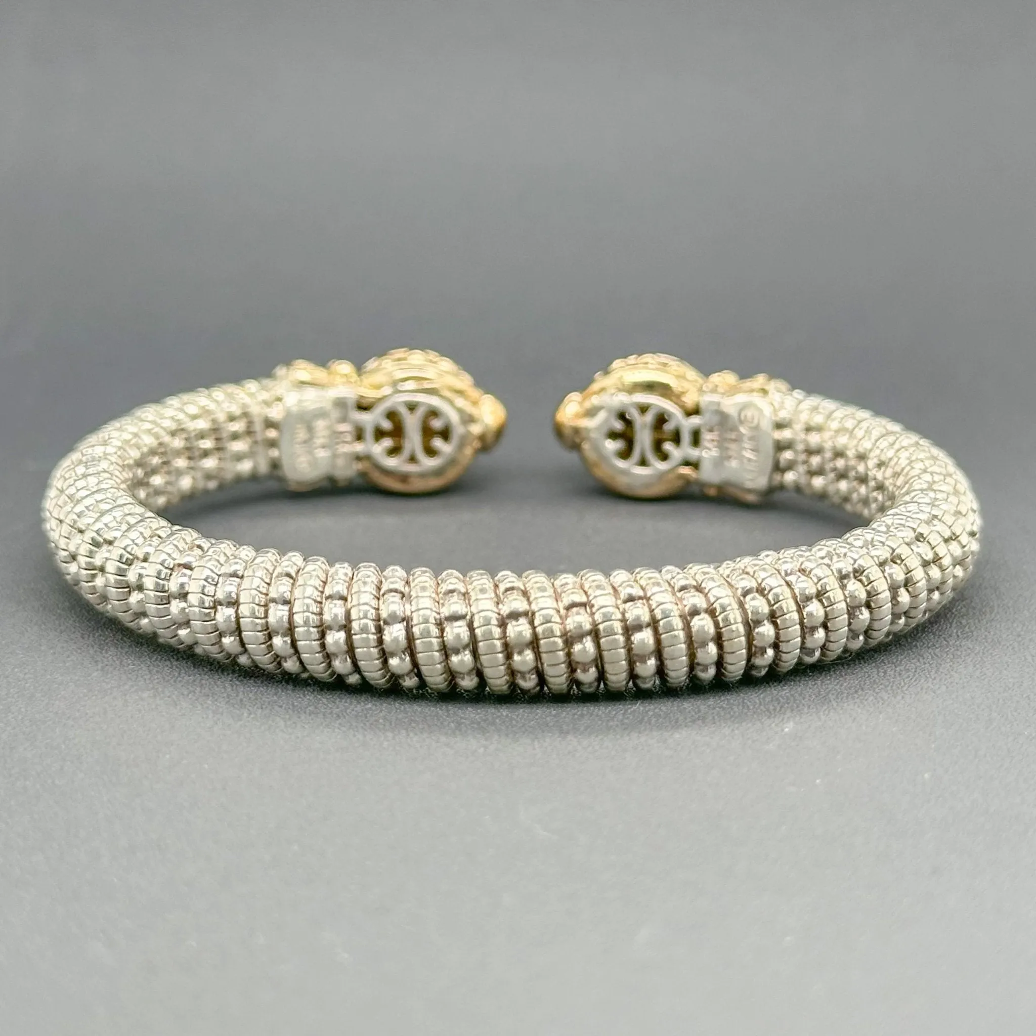 Estate Vahan SS 14 0.14ctw G-H/VS2-SI1 Diamond Cuff Bracelet