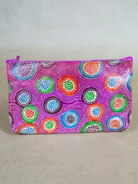 Firework Leather Clutch