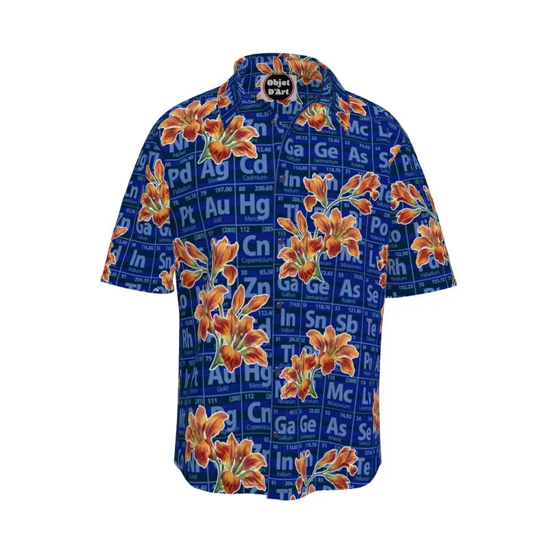 Floral Elements Mens Short Sleeve Shirt