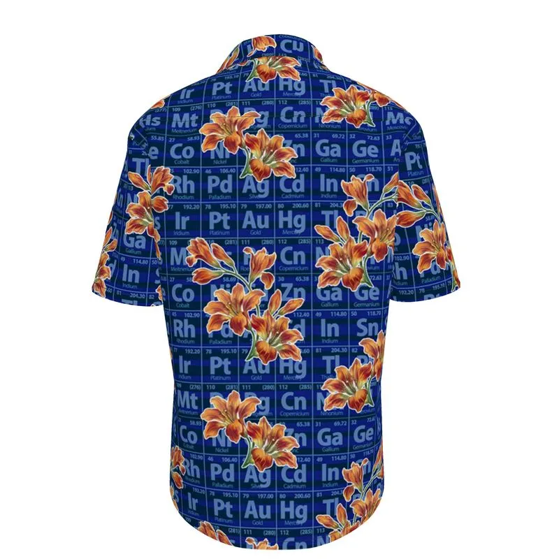 Floral Elements Mens Short Sleeve Shirt