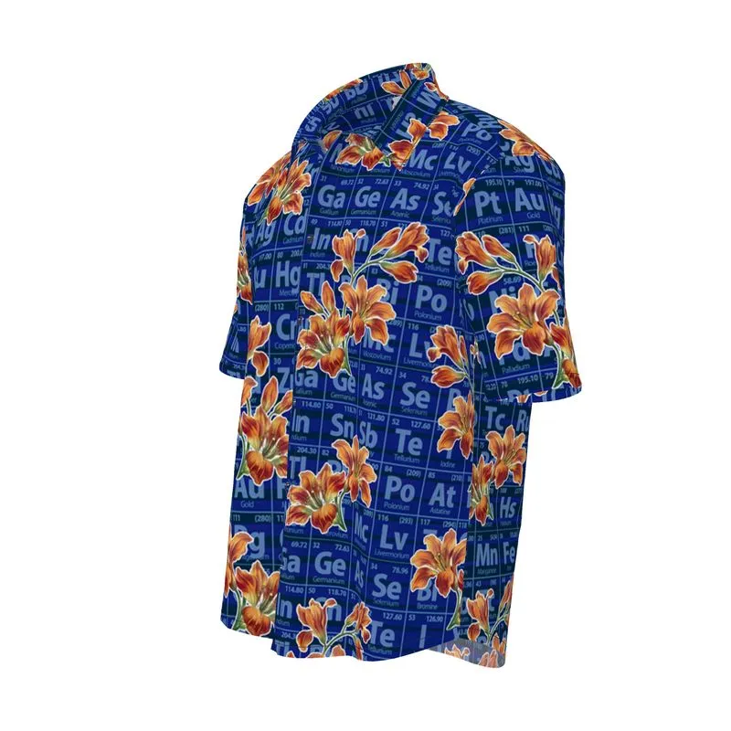 Floral Elements Mens Short Sleeve Shirt