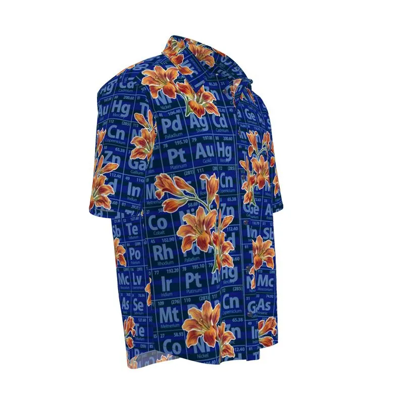 Floral Elements Mens Short Sleeve Shirt