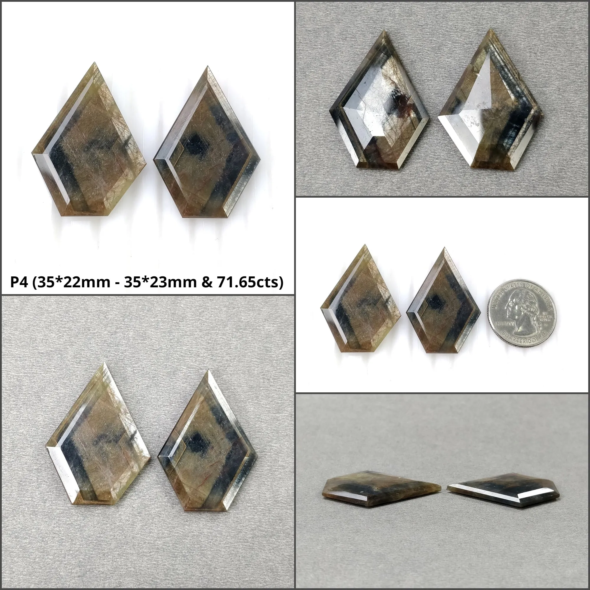 Golden Brown CHOCOLATE BLUE Sheen SAPPHIRE Gemstone Normal Cut : Natural Untreated Sapphire Uneven Shape Pair