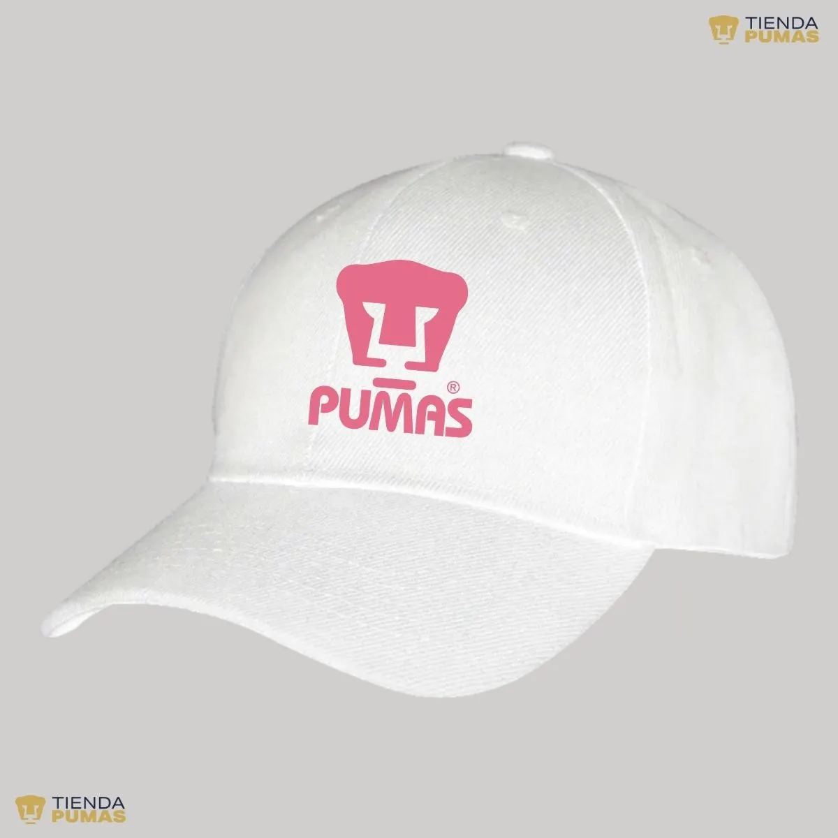 Gorra Pumas UNAM Hombre Mujer Ajustable Logo Rosa 3 Vinil