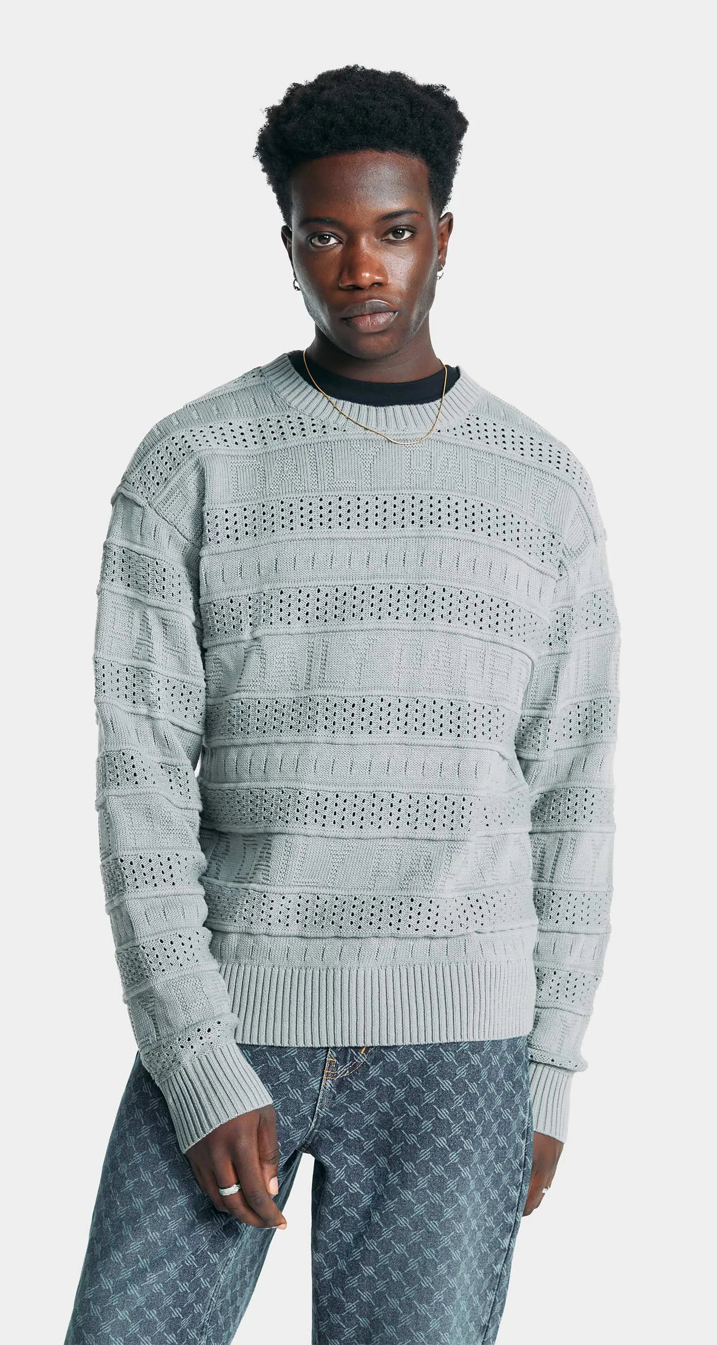 Grey Rajih Knit Sweater