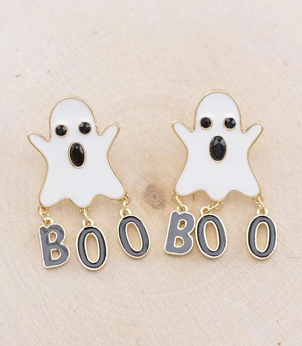 Halloween Boo earrings