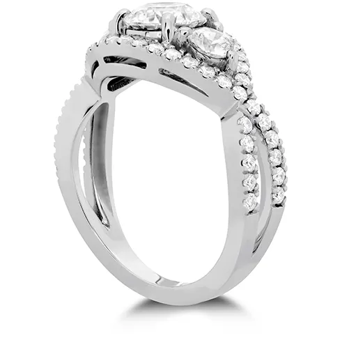 Hearts On Fire Significance Three Stone Diamond Engagement Ring