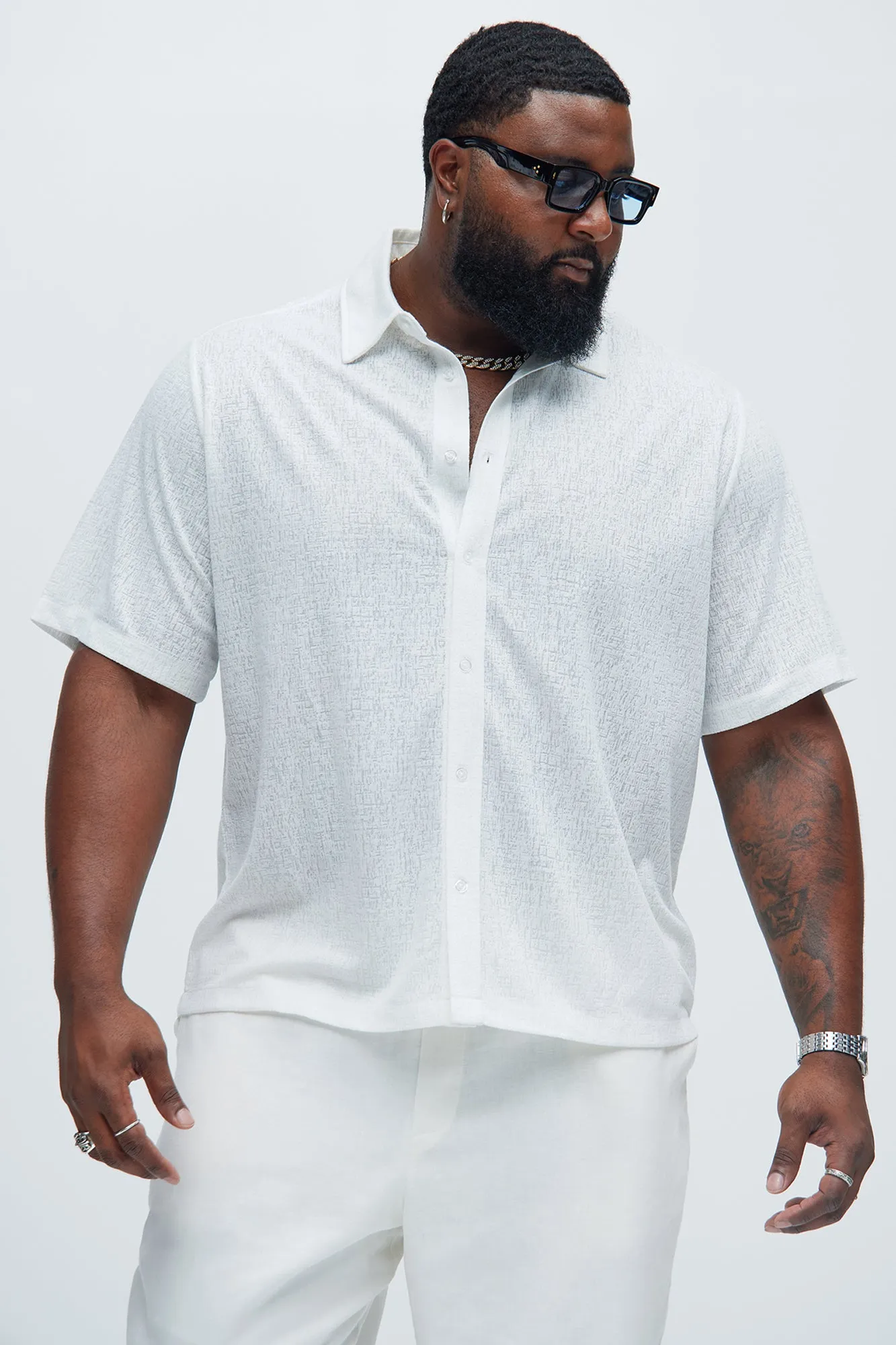 Henrik Textured Shirt - White