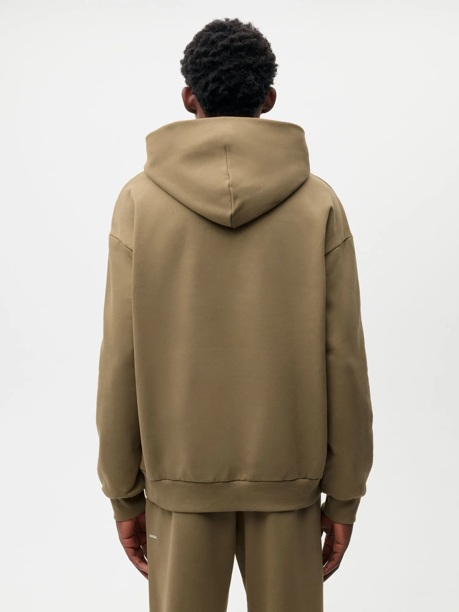 In Conversion Cotton Hoodie—carbon brown