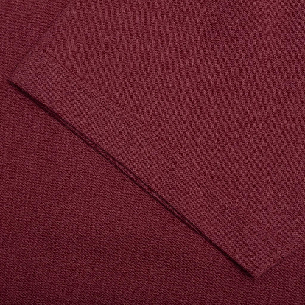 Jersey Braque Pocket Tee - Burgundy