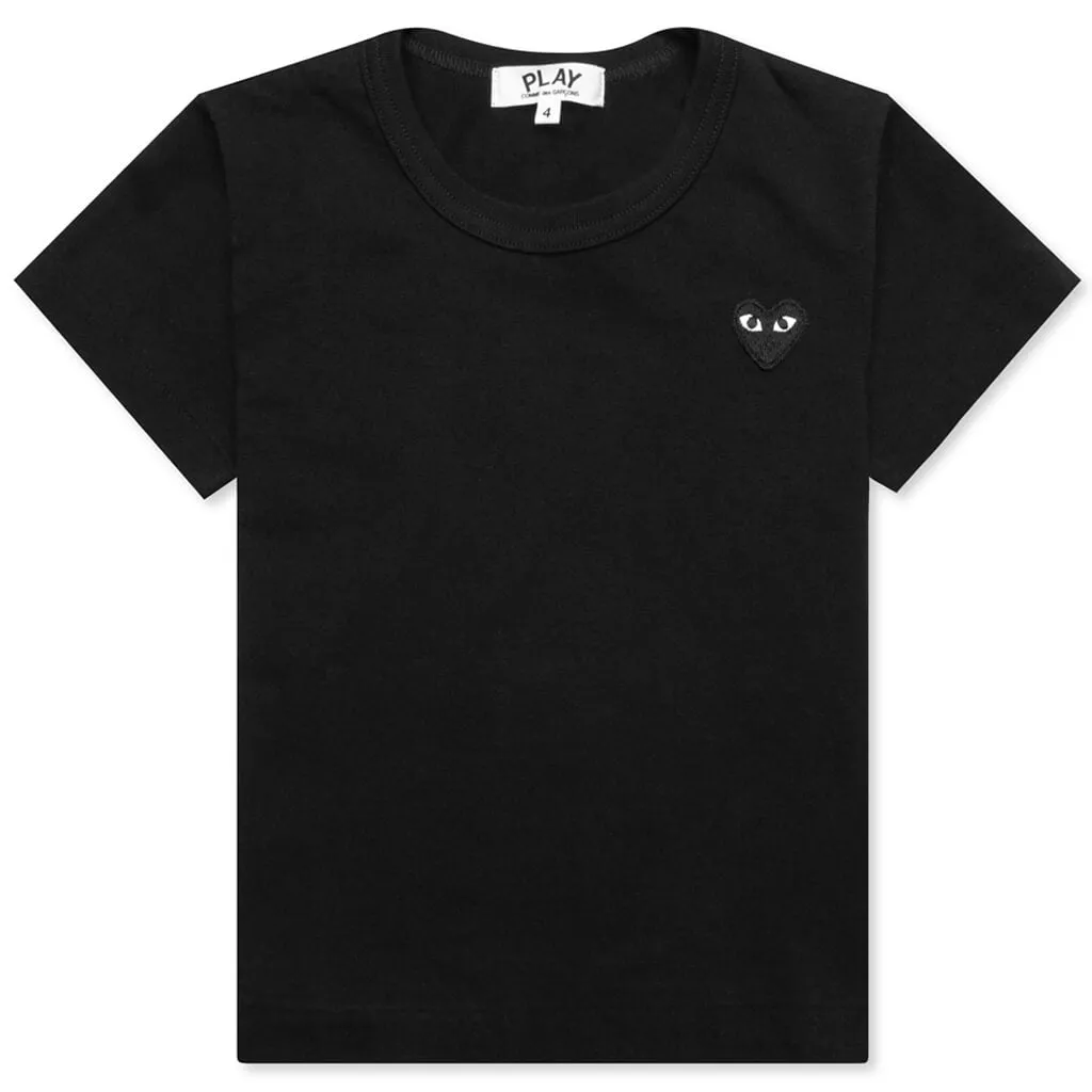 Kid's Black Emblem T-Shirt - Black