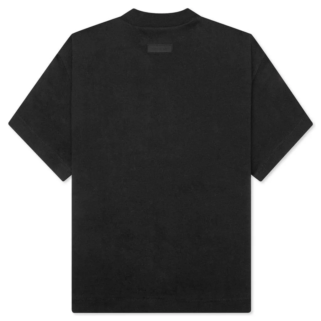 Kid's Heavy Jersey Crewneck T-Shirt - Jet Black