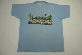 Las Vegas Desert Cactus Vintage 80's Tennessee River Thin Soft Tourist T-Shirt