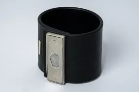 Leather Strap Bracelet (Sistema Bar, 1.2 CT, Diamond Slab, 60mm, BLK DA DIA)