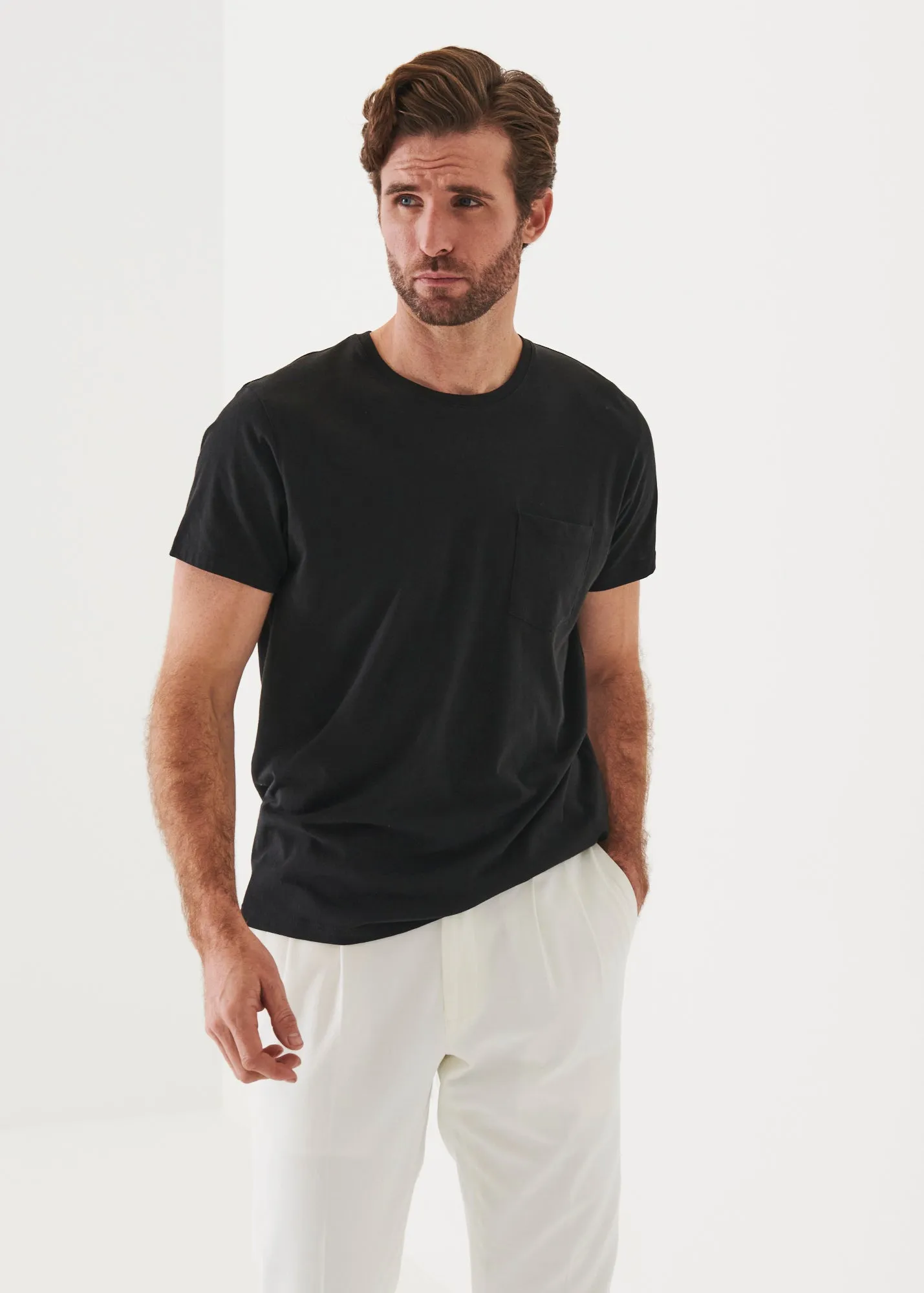 LIGHTWEIGHT PIMA COTTON POCKET T-SHIRT