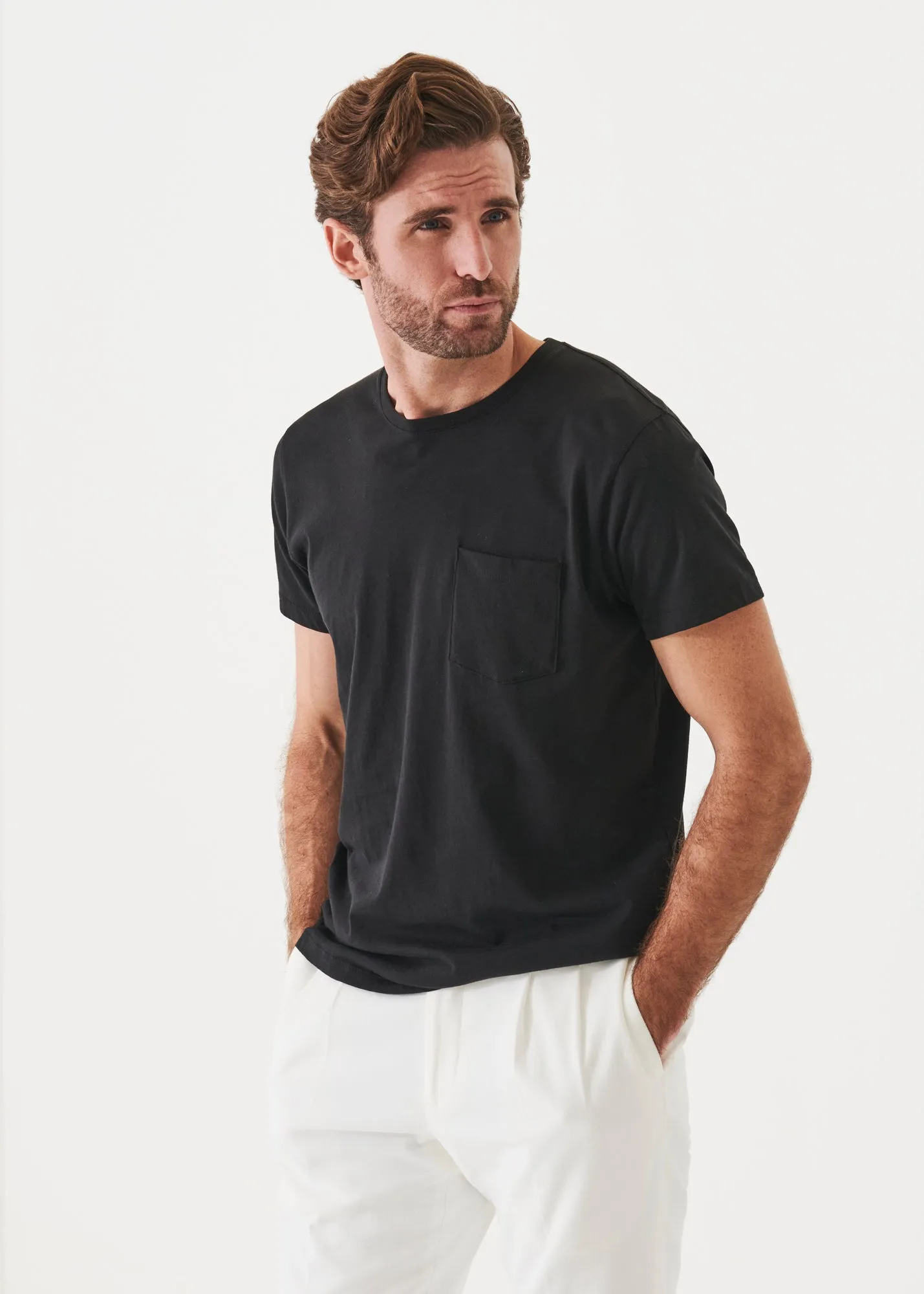 LIGHTWEIGHT PIMA COTTON POCKET T-SHIRT