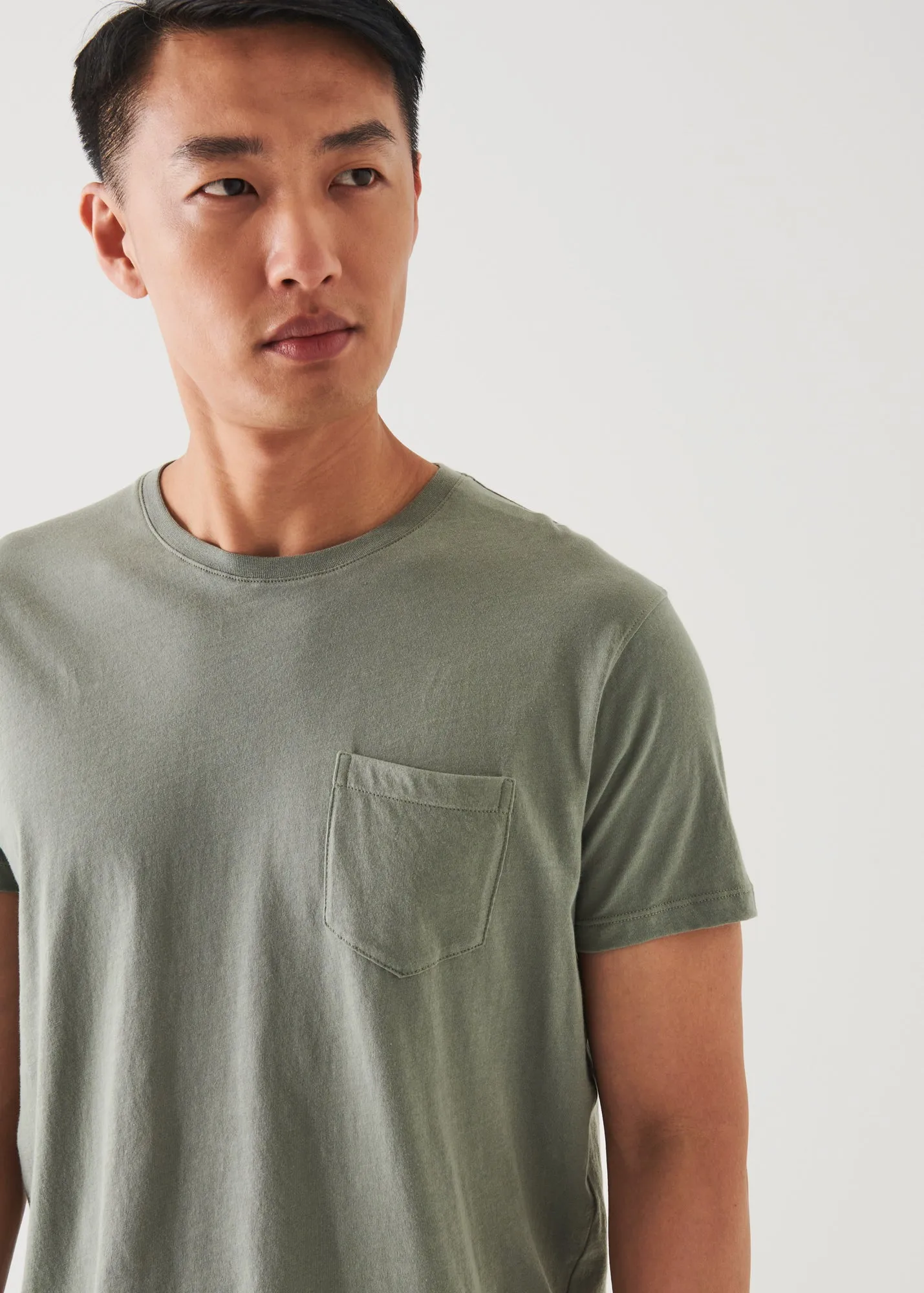 LIGHTWEIGHT PIMA COTTON POCKET T-SHIRT