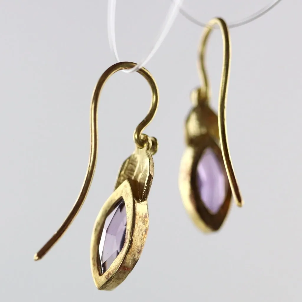 Lily Elsie Enamel and Amethyst Earrings