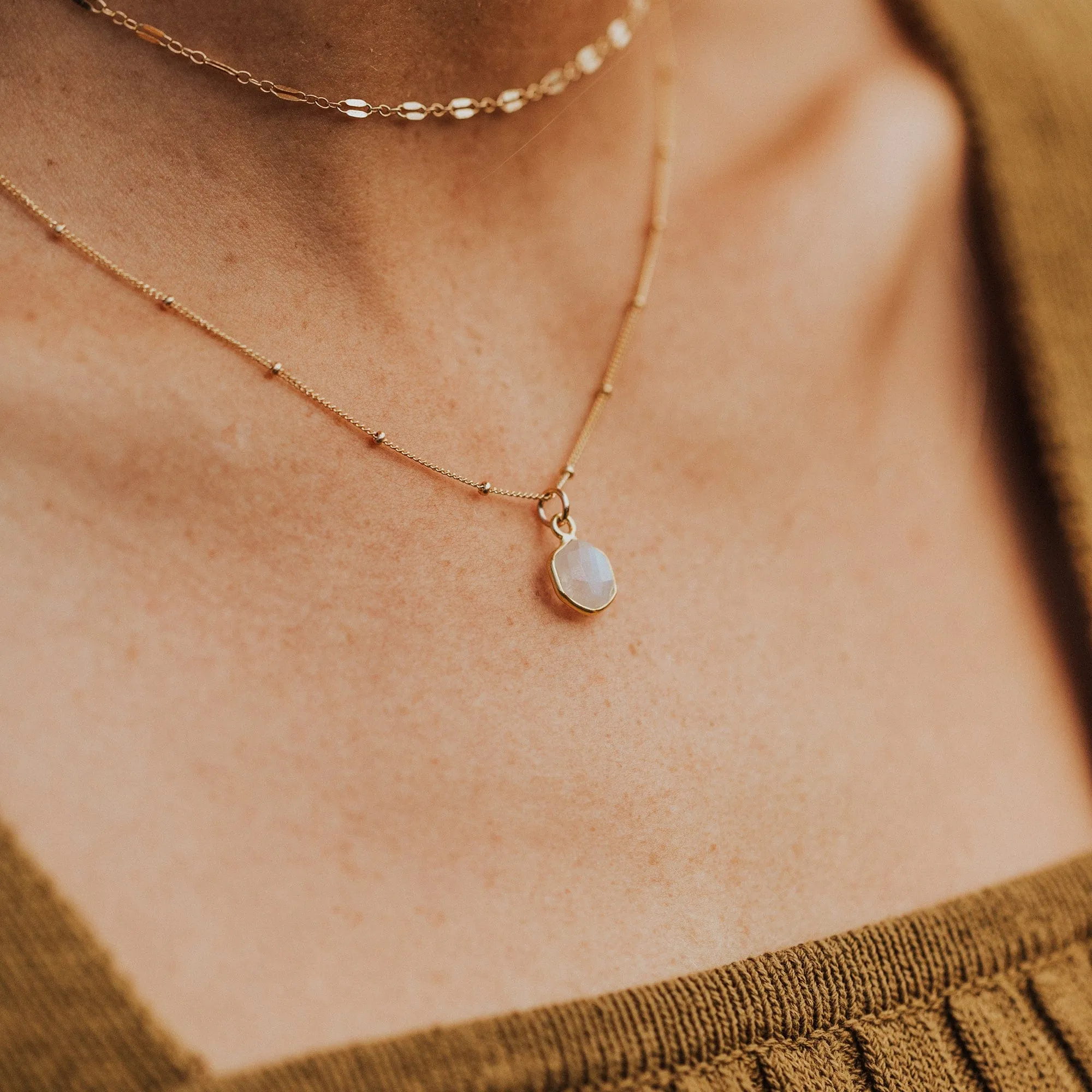 Moonstone Gemstone Necklace