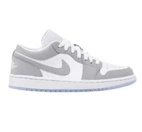 Nike Women's Air Jordan 1 Low Shoes - White / Wolf Grey