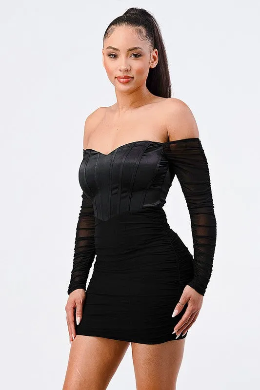 OFF SHOULDER BODYCON DRESS