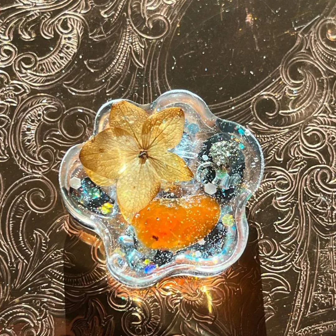 Orgonite Paw Print ~Infused with Crystals and Metals~ Great for ALL sentient beings!