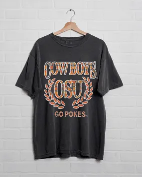 OSU Cowboys Plaid Crest Pepper Tee