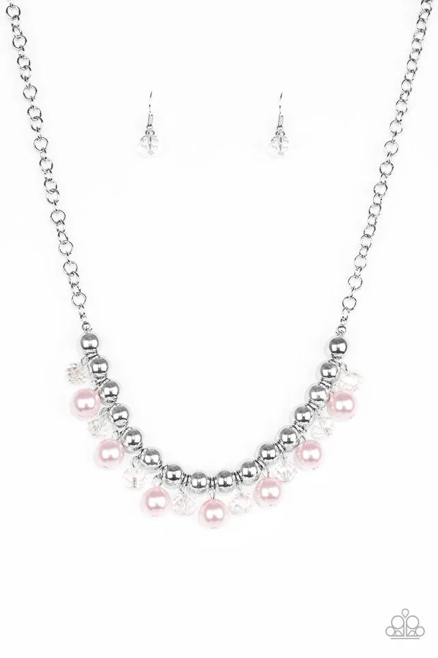 Paparazzi Accessories - Power Trip Set #N91 Box 1 - Pink Necklace