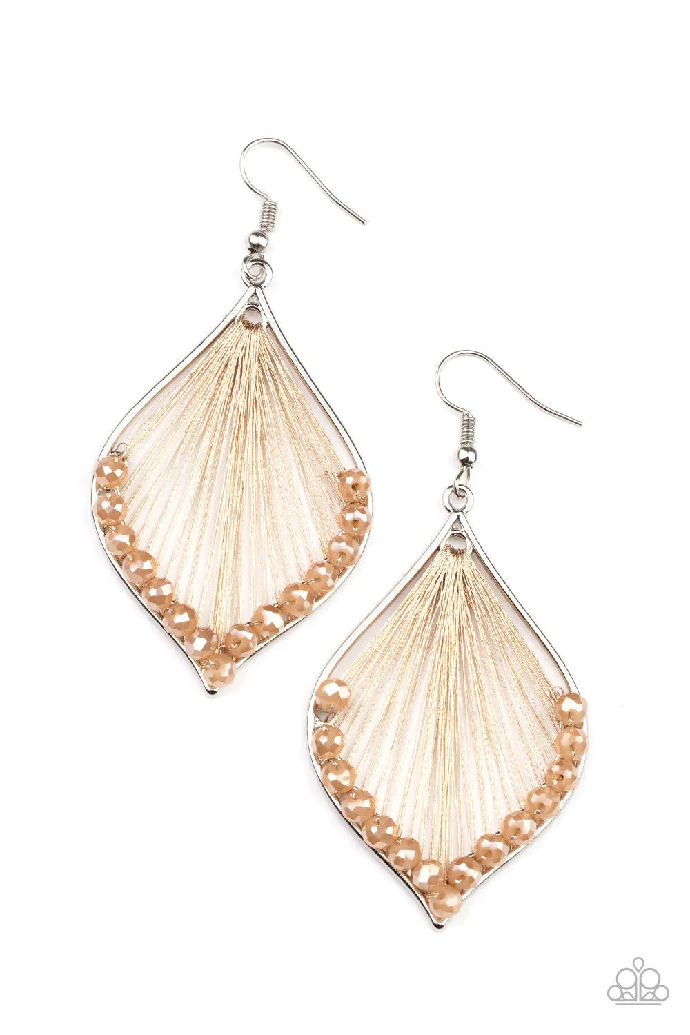 Paparazzi Earring ~ Pulling at My HARP-strings - Brown